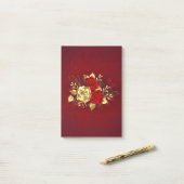 Post-it® Trois Roses de bijoux (Sur un bureau)