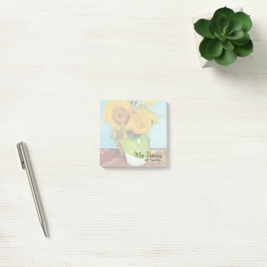 Post-it® Trois tournesols ont customisé les notes de (Bureau)