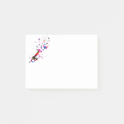 Post-it® Trompette festive (Devant)
