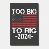 Post-it® Trop gros pour truquer les élections de 2024 (Devant)
