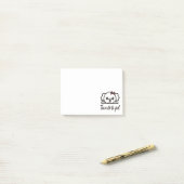 Post-it® Trop mignon pour échouer(4) (Sur un bureau)