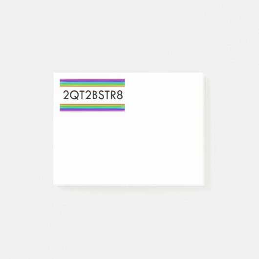 Post-it® Trop Mignonne Pour Être Juste (Devant)