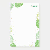 Post-it® Tropical Leaf Post it Notes Papeterie (Devant)