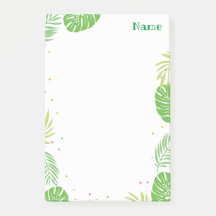 Post-it® Tropical Leaf Post it Notes Papeterie