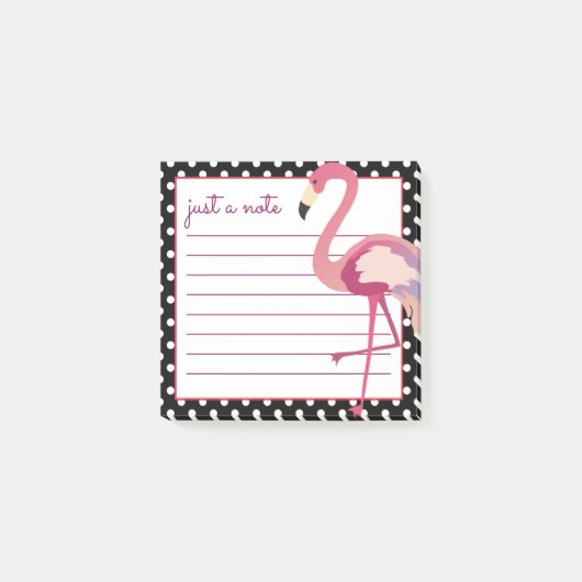 Post-it® Tropical | Pois de Flamant rose aquarelle (Devant)