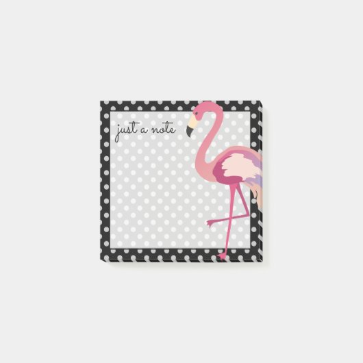 Post-it® Tropical | Pois de Flamant rose aquarelle (Devant)