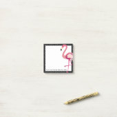 Post-it® Tropical | Pois de Flamant rose aquarelle (Sur un bureau)