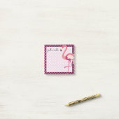 Post-it® Tropical | Pois de Flamant rose aquarelle (Sur un bureau)