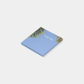 Post-it® Tropics Palm Fronds Sky Blue Personnalisable (Incliné)