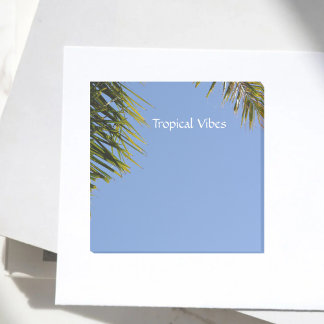 Post-it® Tropics Palm Fronds Sky Blue Personnalisable