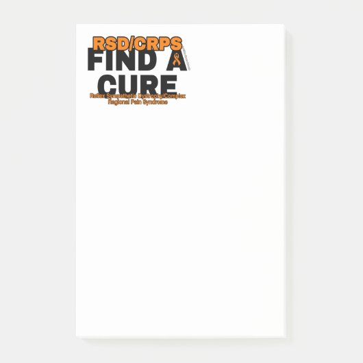 POST-IT® TROUVER UNE CURE/BOLD...RSD/CRPS (Devant)