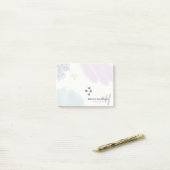 Post-it® Trucs Abstraits de pinceau mignon Pastel (Sur un bureau)