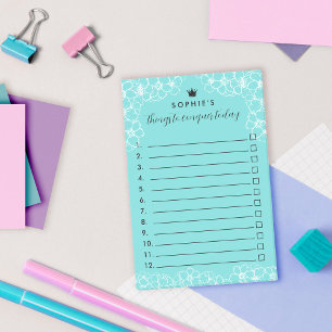 Post-it® Trucs Floraux Turquoise Princesse Couronne à conqu