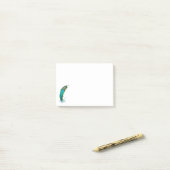 Post-it® Truite Cool psychédélique à bosses (Sur un bureau)