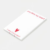 Post-it® Tu as mon coeur | Poème de E.E. Cummings (Incliné)