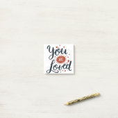 Post-it® Tu es aimée (Sur un bureau)