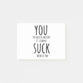 Post-it® Tu t'enfuis, tu pars (Devant)