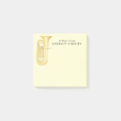 Post-it® Tuba Musician Band Teacher Post-it Notes (Devant)