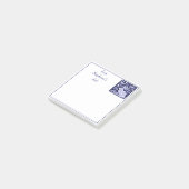 Post-it® Tuile lapin bleu et blanc personnalisée Delft (Incliné)