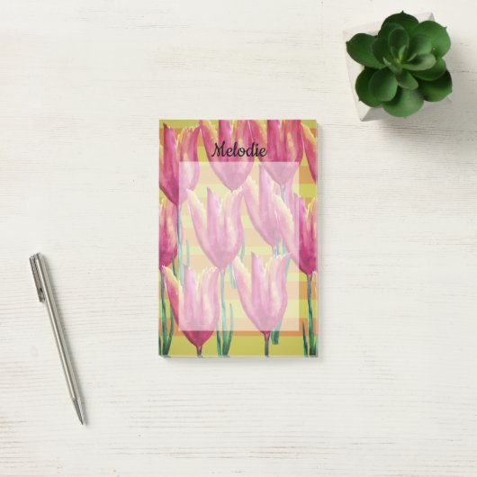 Post-it® Tulipes et lignes Post-it Notes (Bureau)