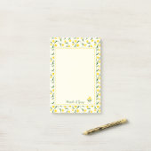 Post-it® Tulipes jaunes (Sur un bureau)
