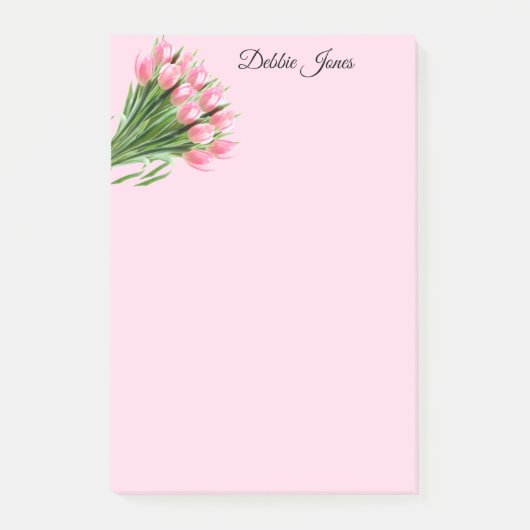 Post-it® Tulipes rose post-it-notes (Devant)