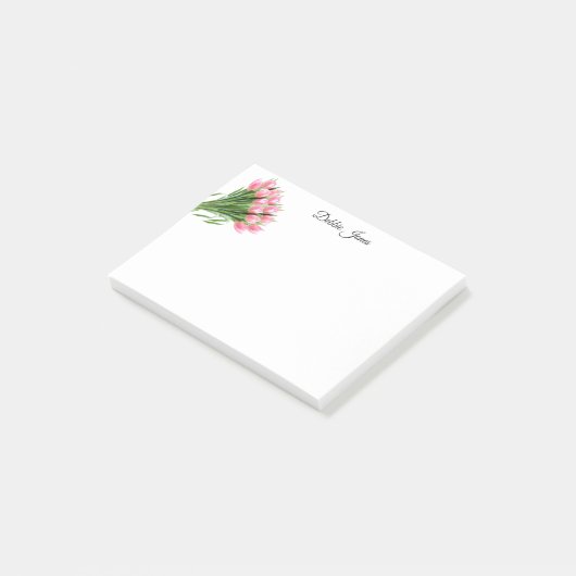 Post-it® Tulipes rose post-it-notes (Incliné)