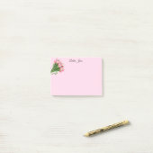 Post-it® Tulipes rose post-it-notes (Sur un bureau)