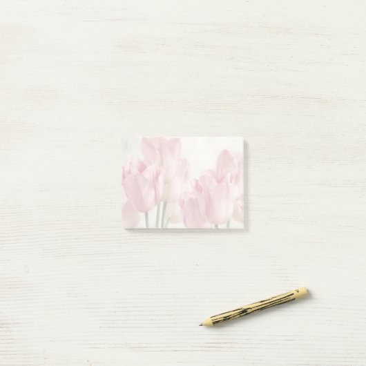 Post-it® Tulipes roses (Sur un bureau)