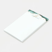 Post-it® Turquoise Agate Geode Gold Parties scintillant Scr (Incliné)