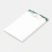 Post-it® Turquoise Agate Geode Gold Parties scintillant Scr (Incliné)