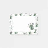 Post-it® Turquoise Atlas Aquarelle Beetle Log (Devant)