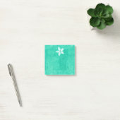 Post-it® Turquoise avec fleur blanche (Bureau)