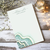 Post-it® Turquoise Gold Parties scintillant Agate Geode Lux