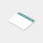 Post-it® Turquoise Topsy Turvy (Incliné)