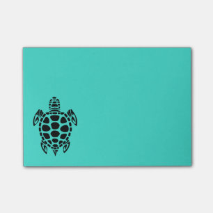 Post-it® Turquoise tribale de tortue de mer