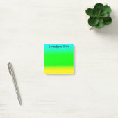 Post-it® Turquoise, vert et jaune personnalisés (Bureau)