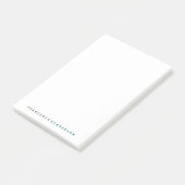 Post-it® Turquoise Vert tendance Moderne Minimaliste Simple (Incliné)