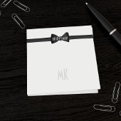 Post-it® Tuxedo Black Cravate mariée 1920 mariage Favor