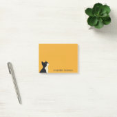 Post-it® Tuxedo Chat sur Yellow Personnaliser (Bureau)