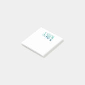 Post-it® Type de Gras simple Aqua Blue (Incliné)