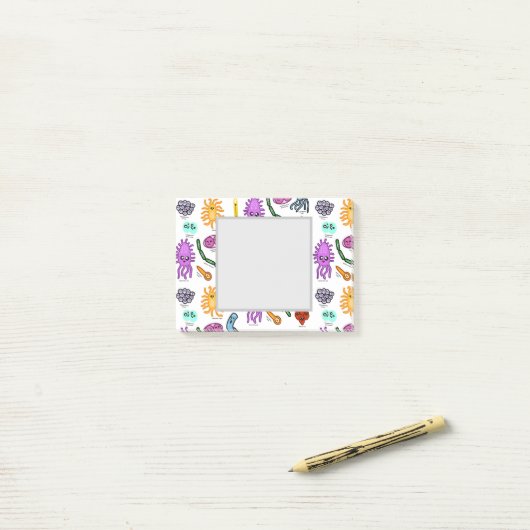 Post-it® Types De Bactéries (Sur un bureau)