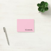 Post-it® typographie bénie rose pastel  (Bureau)