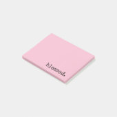 Post-it® typographie bénie rose pastel  (Incliné)
