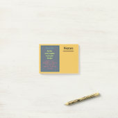 Post-it® Typographie de devis inspirante (Sur un bureau)