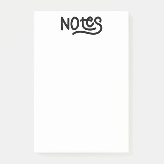 Post-it® Typographie de notes d'écriture manuscrite mignonn (Devant)