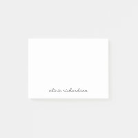 Typographie de script manuscrite simple Noir moder