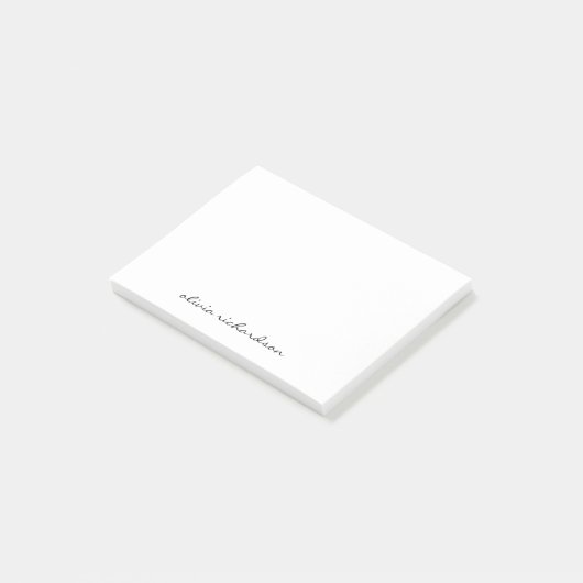 Post-it® Typographie de script manuscrite simple Noir moder (Incliné)