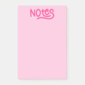 Post-it® Typographie des notes manuscrites roses (Devant)