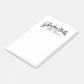 Post-it® Typographie du jardin rétro (Incliné)